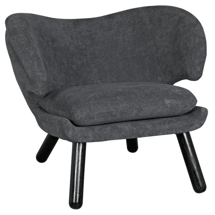SwayLiving Valerie Chair with Grey Fabric ACCENT + LOUNGE CHAIRS