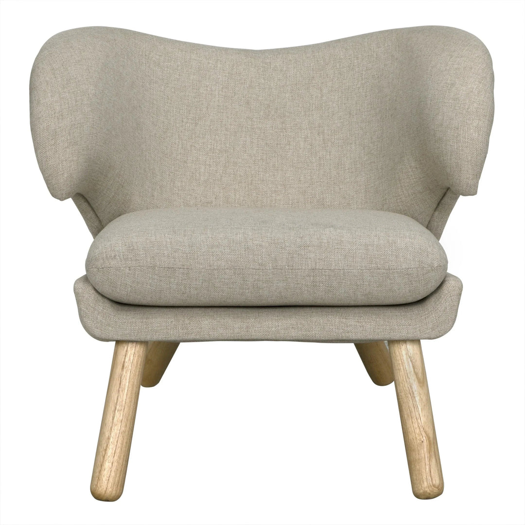 SwayLiving Valerie Chair with Wheat Fabric ACCENT + LOUNGE CHAIRS