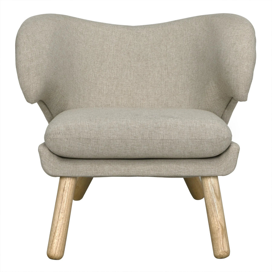 SwayLiving Valerie Chair with Wheat Fabric ACCENT + LOUNGE CHAIRS