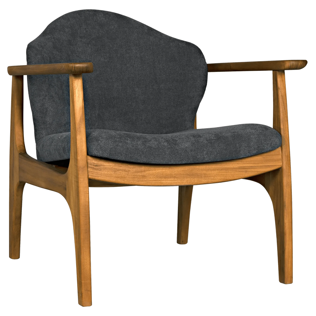SwayLiving Vittorio Chair with Grey Fabric ACCENT + LOUNGE CHAIRS