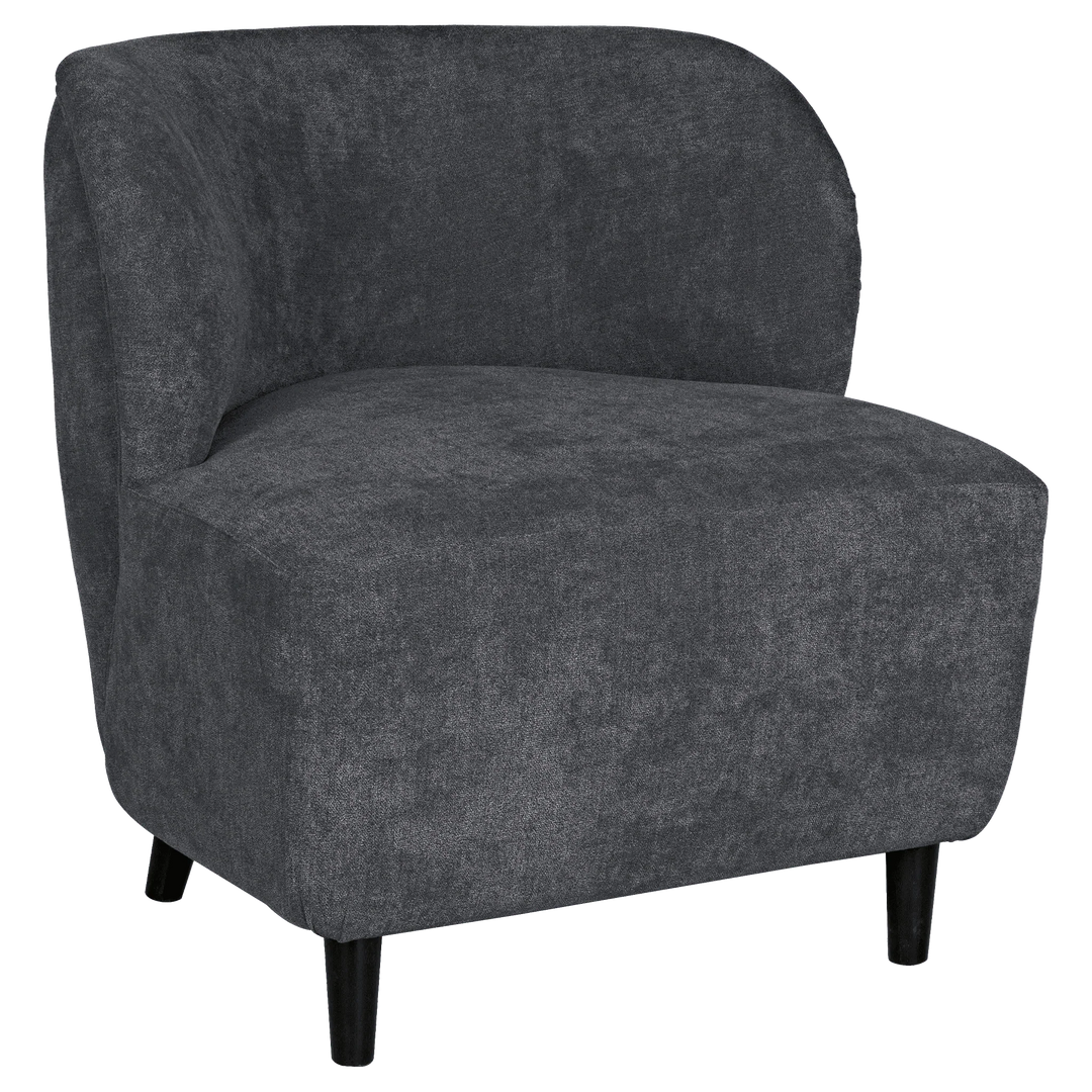 SwayLiving Laffont Chair with Grey Fabric ACCENT + LOUNGE CHAIRS