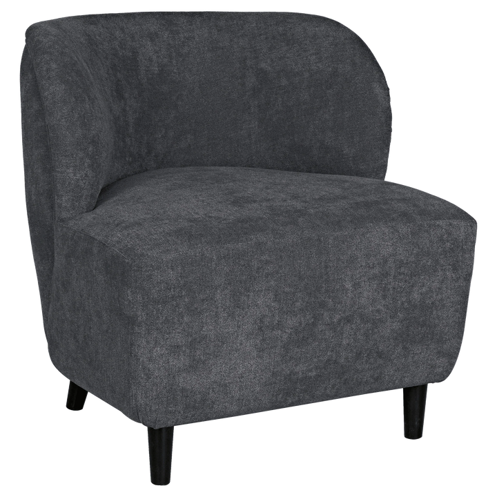 SwayLiving Laffont Chair with Grey Fabric ACCENT + LOUNGE CHAIRS