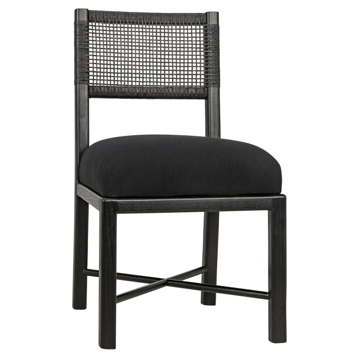 SwayLiving Lobos Chair, Charcoal Black - Set of 2 DINING CHAIRS