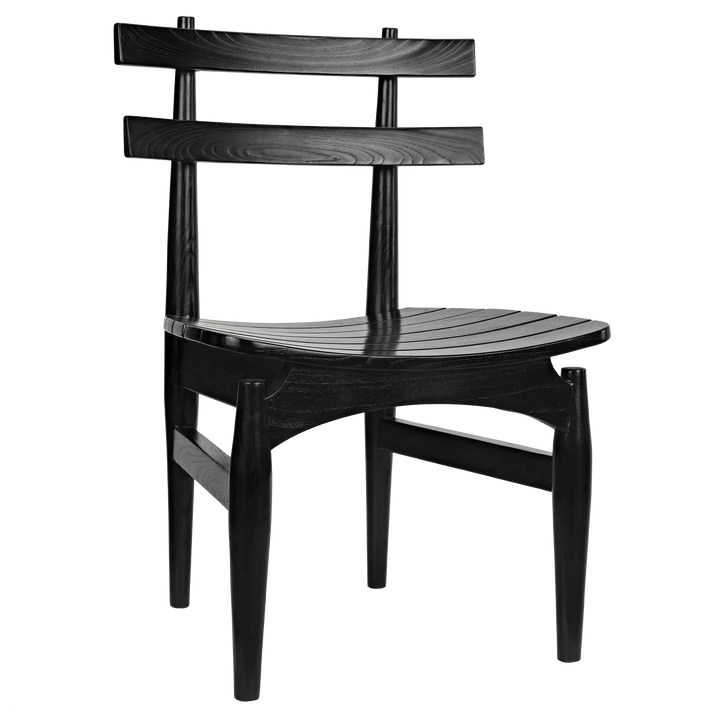 SwayLiving Azumi Chair, Charcoal Black - Set of 2 DINING CHAIRS