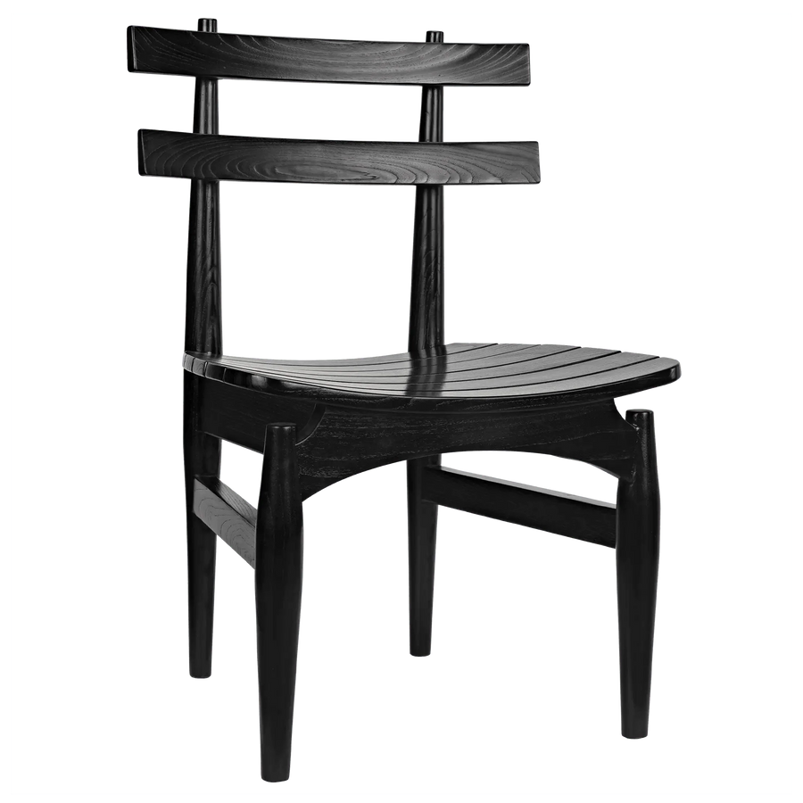 SwayLiving Azumi Chair, Charcoal Black - Set of 2 DINING CHAIRS