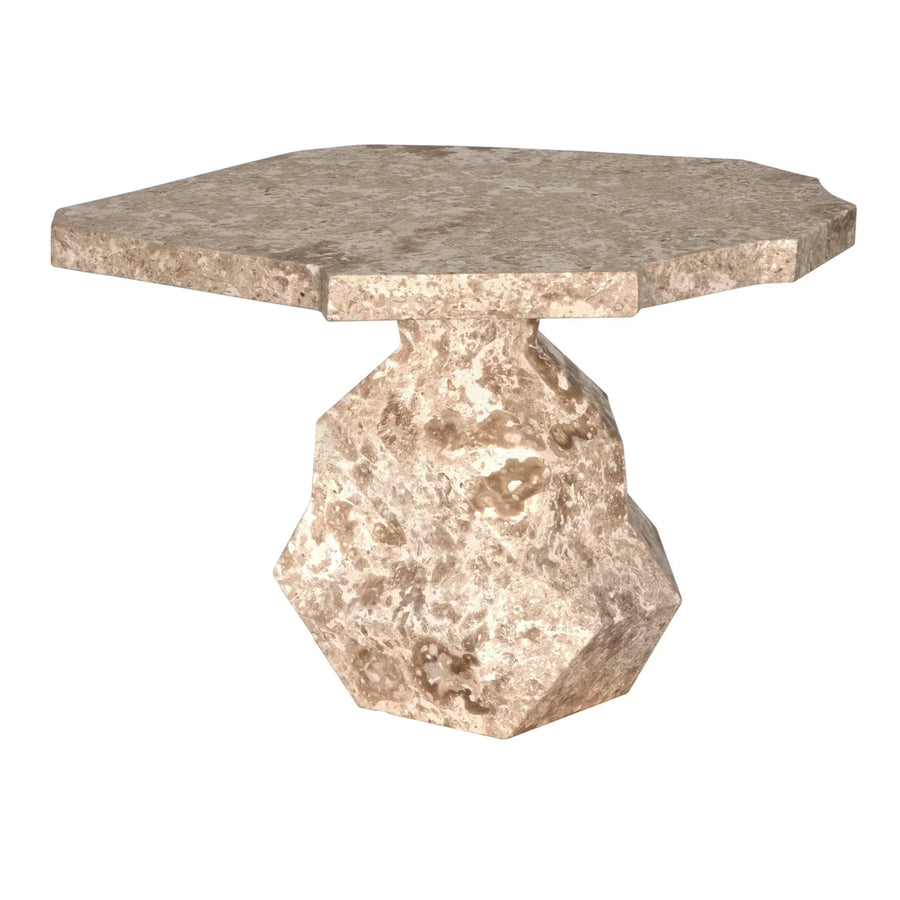 SwayLiving Rind Table, White Marble ACCENT TABLES