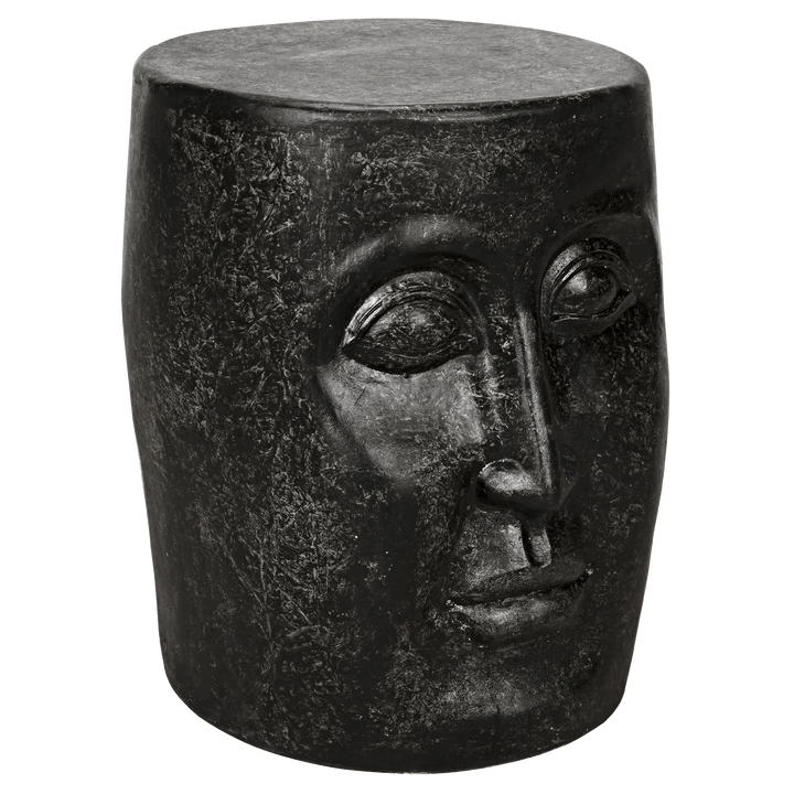 SwayLiving Head Side Table, Black Fiber Cement ACCENT TABLES