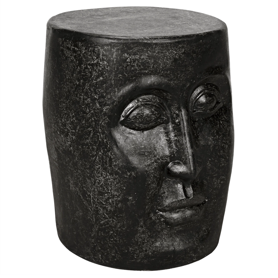 SwayLiving Head Side Table, Black Fiber Cement ACCENT TABLES