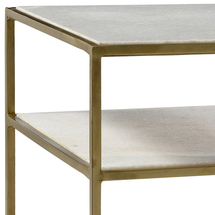 Higgson Side Table Brass - SwayLiving