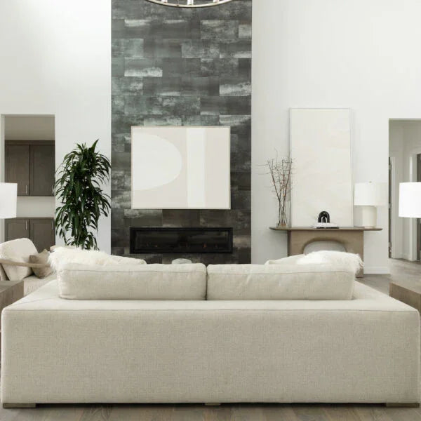 SwayLiving Clyde Polyester Blend Upholstered 100" Sofa SOFAS + SECTIONALS