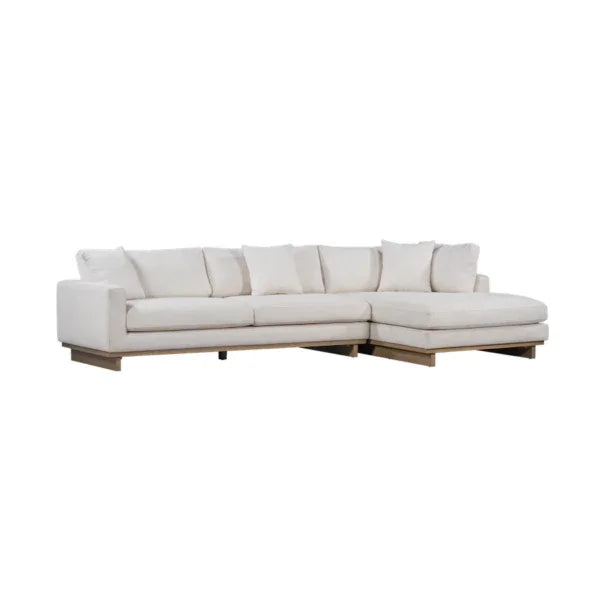 SwayLiving Paxton Polyester Upholstered 131" Sectional Chaise SOFAS + SECTIONALS