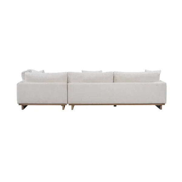 SwayLiving Paxton Polyester Upholstered 131" Sectional Chaise SOFAS + SECTIONALS
