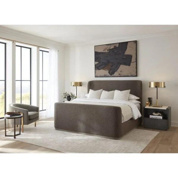 SwayLiving Avery Polyester Upholstered Bed BEDS