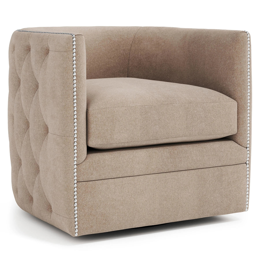 SwayLiving - Palazzo Fabric Swivel Chair - B212SEA | SwayLiving