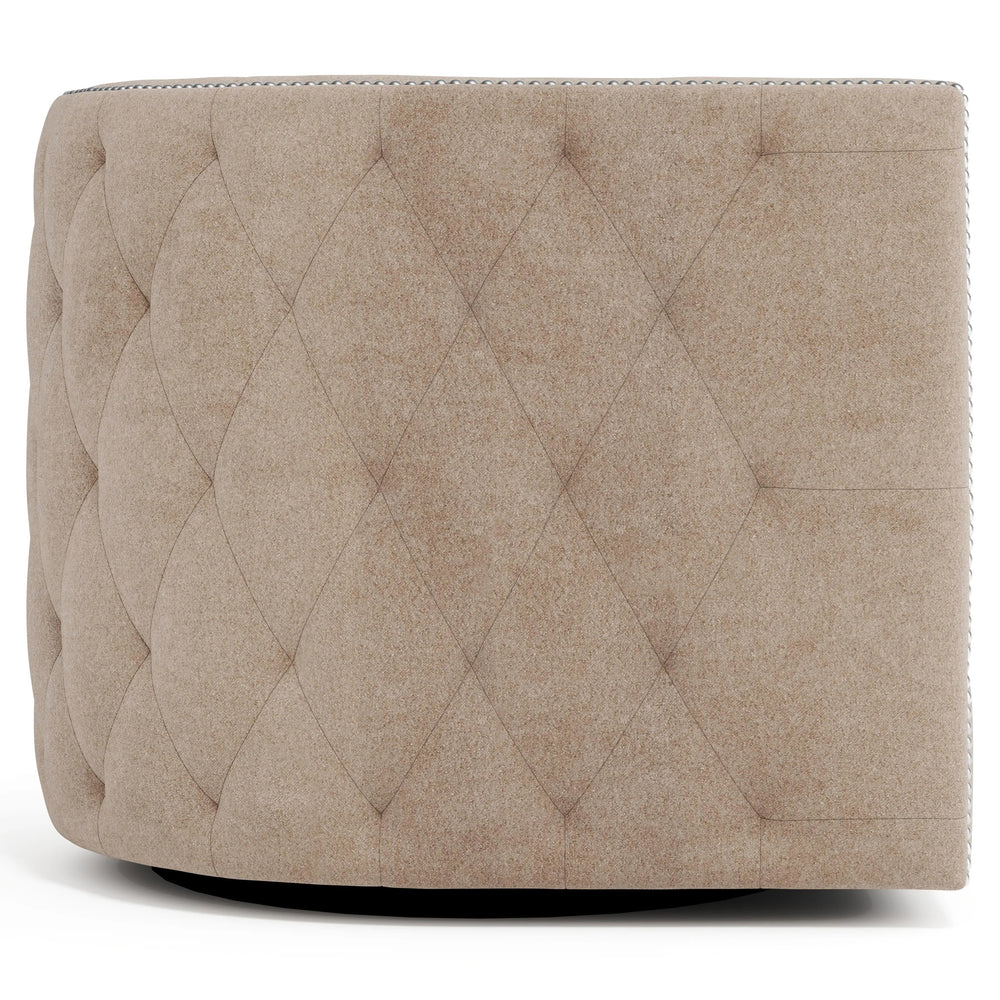 SwayLiving - Palazzo Fabric Swivel Chair - B212SEA | SwayLiving
