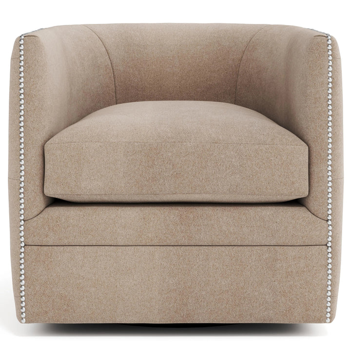 SwayLiving - Palazzo Fabric Swivel Chair - B212SEA | SwayLiving