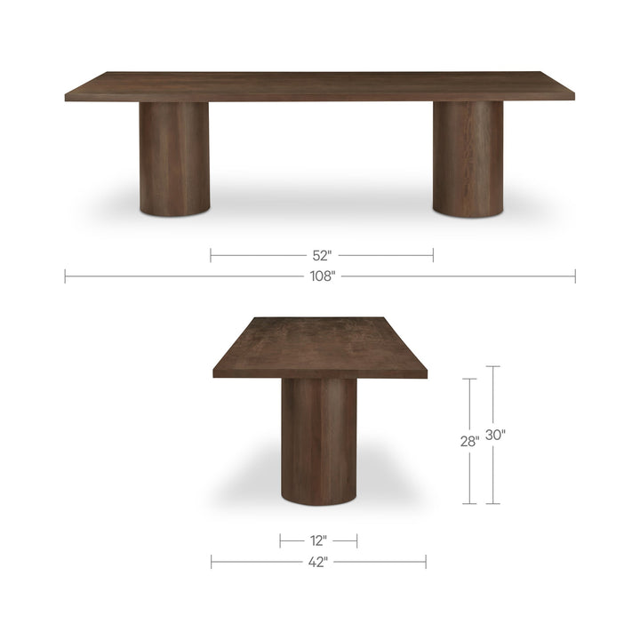 Hadley Dining Table Small Warm