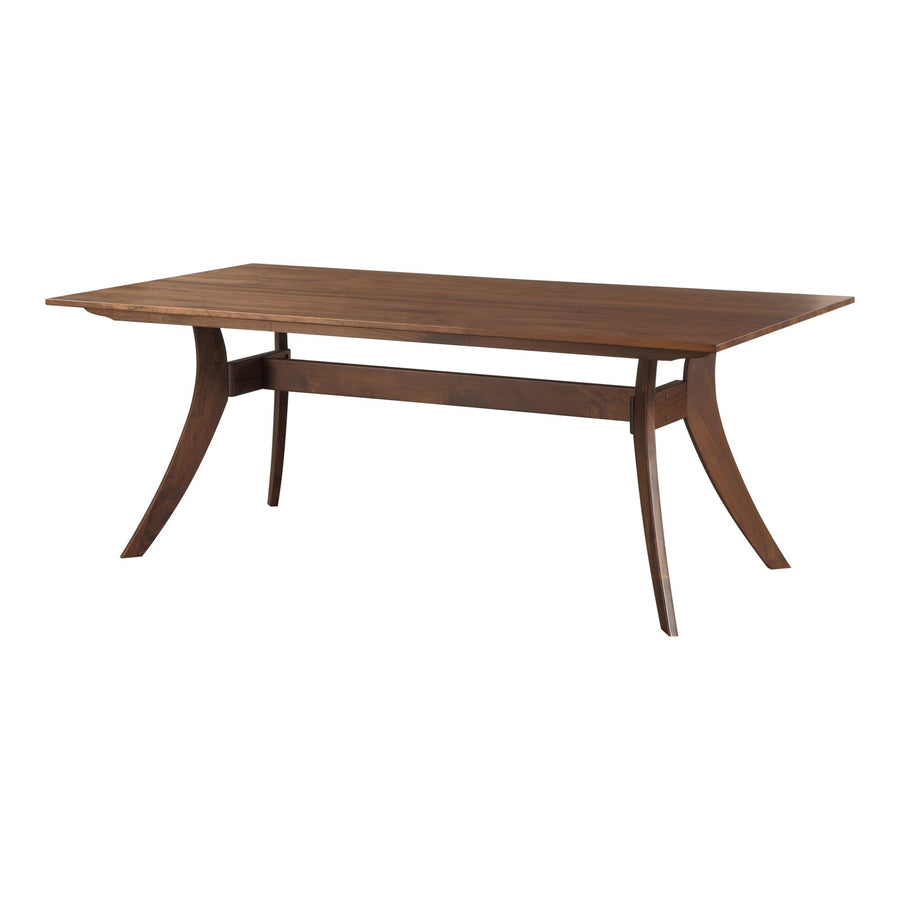 Florence Rectangular Dining Table Small Walnut - SwayLiving