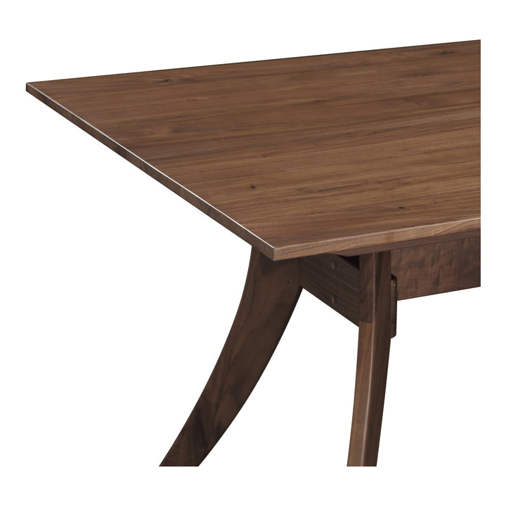 SwayLiving - Florence Rectangular Dining Table Small Walnut - BC-1001-03 | SwayLiving