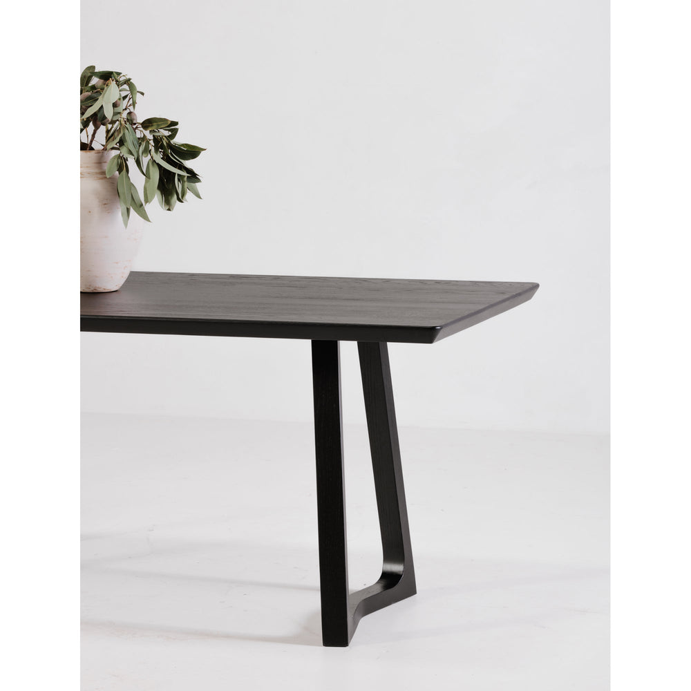 SwayLiving - Silas Dining Table Black Ash - BC-1099-02-0 | SwayLiving