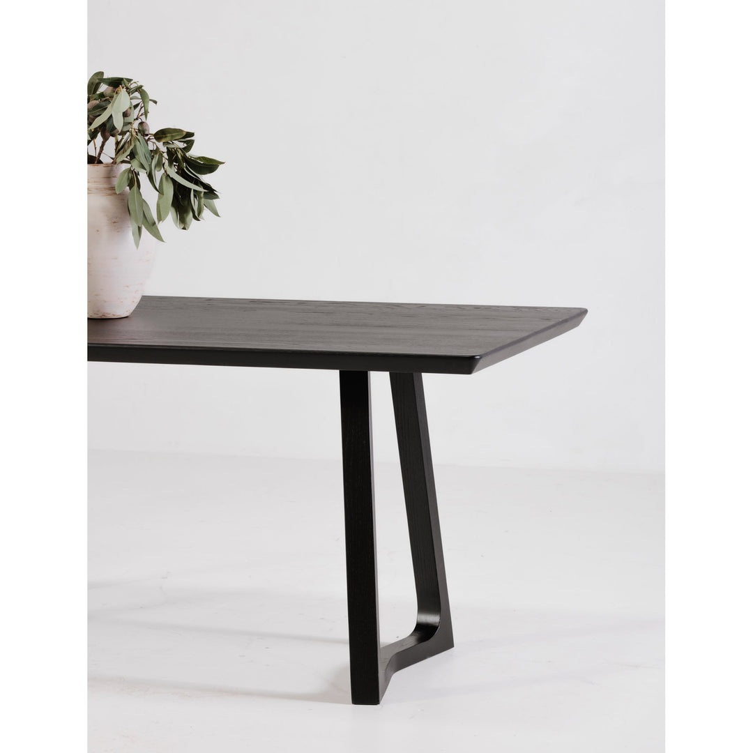 SwayLiving - Silas Dining Table Black Ash - BC-1099-02-0 | SwayLiving