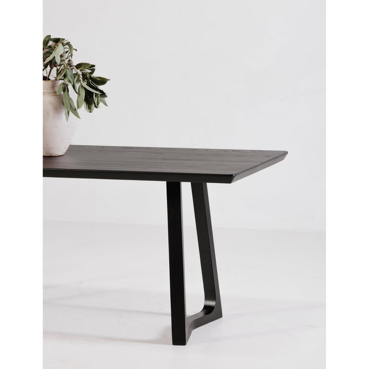 SwayLiving - Silas Dining Table Black Ash - BC-1099-02-0 | SwayLiving