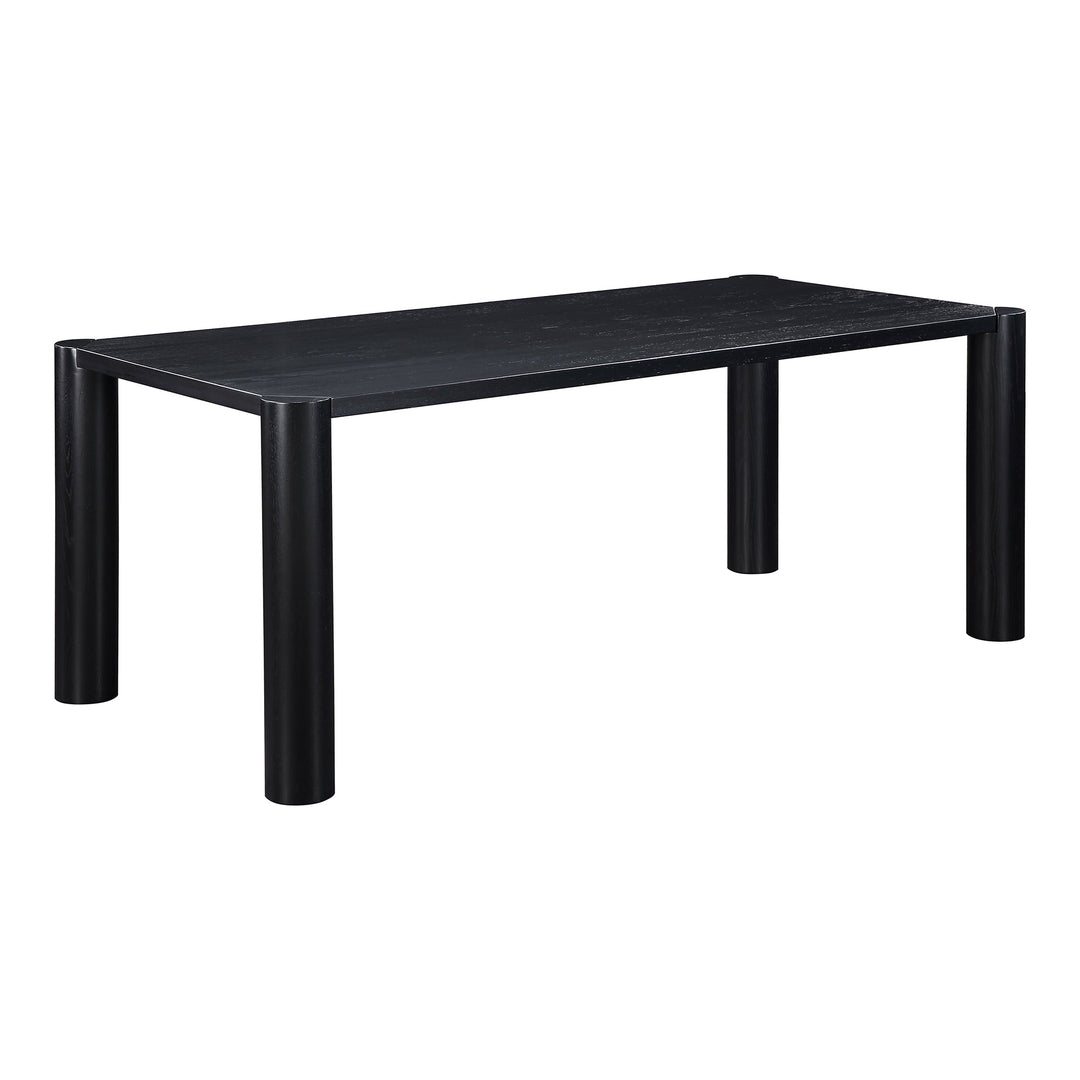 SwayLiving - Post Dining Table Oak Black - BC-1111-02-0 | SwayLiving