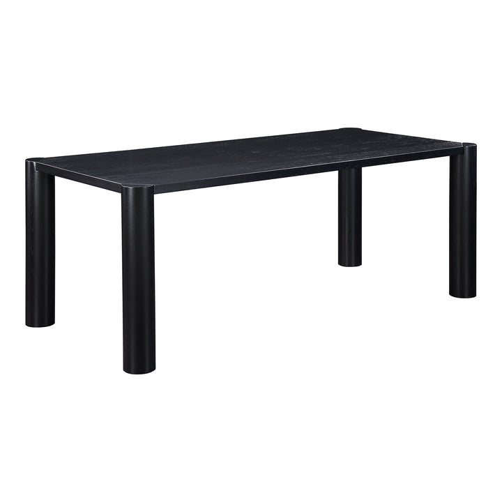 SwayLiving - Post Dining Table Oak Black - BC-1111-02-0 | SwayLiving