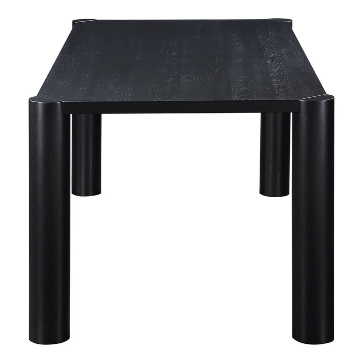 SwayLiving - Post Dining Table Oak Black - BC-1111-02-0 | SwayLiving