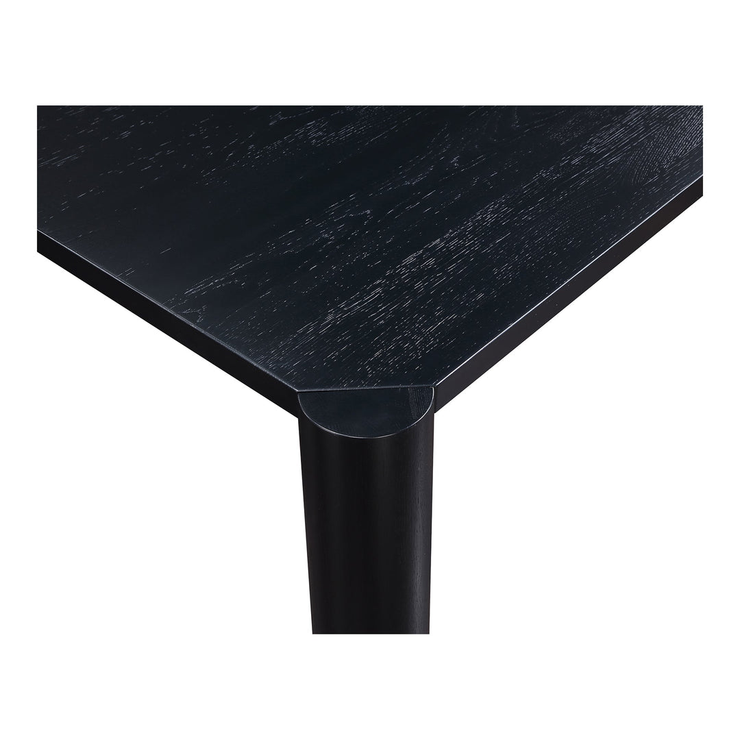 SwayLiving - Post Dining Table Oak Black - BC-1111-02-0 | SwayLiving