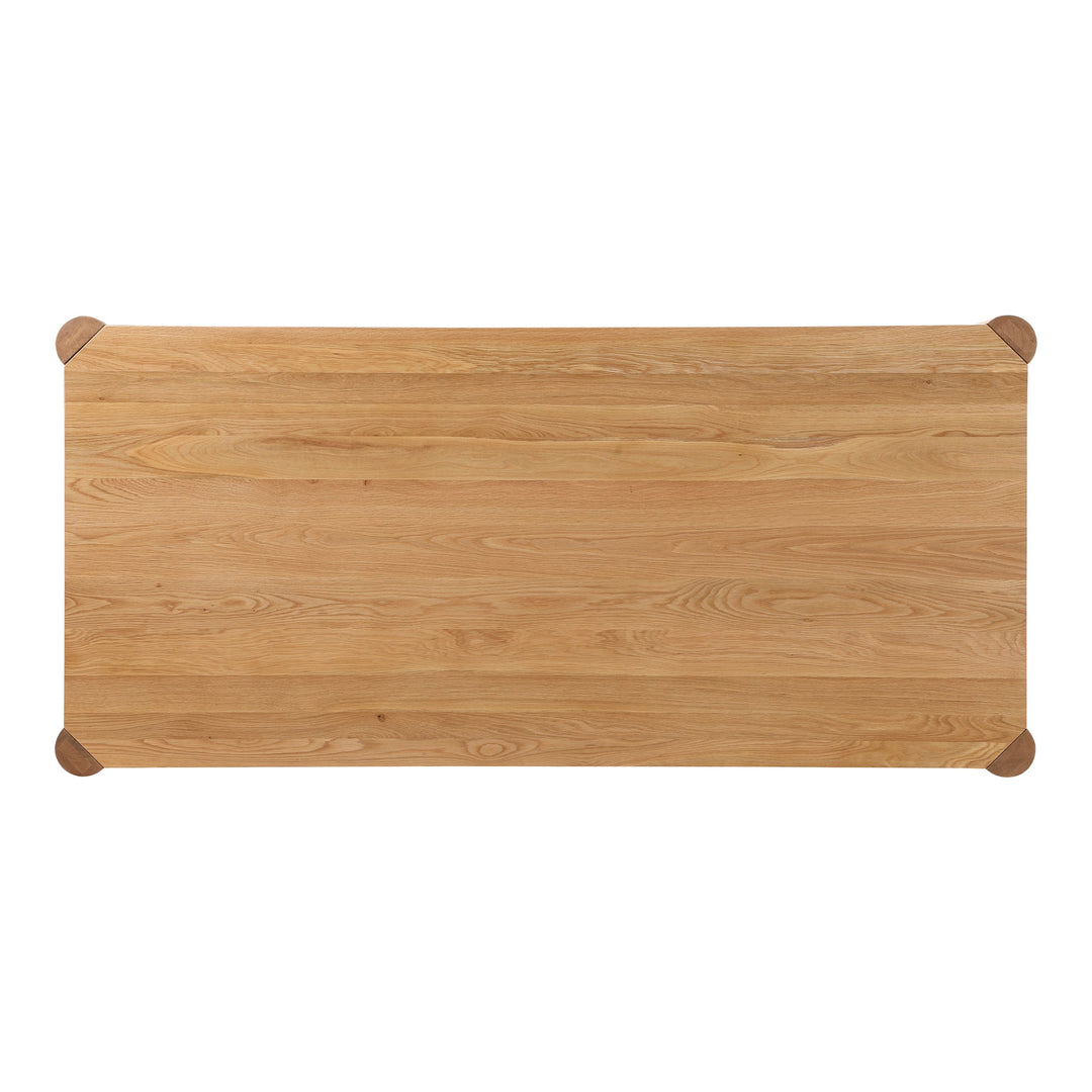 SwayLiving - Post Dining Table Oak Natural - BC-1111-18-0 | SwayLiving