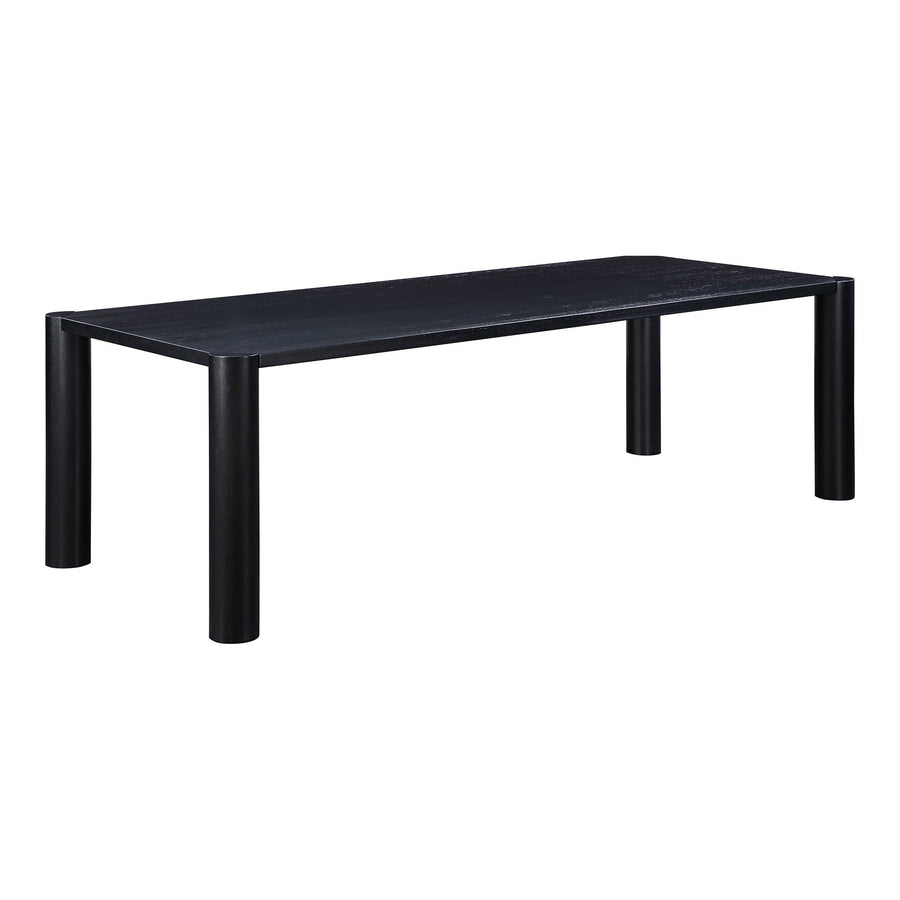 Post Dining Table Large Oak Black - SwayLiving