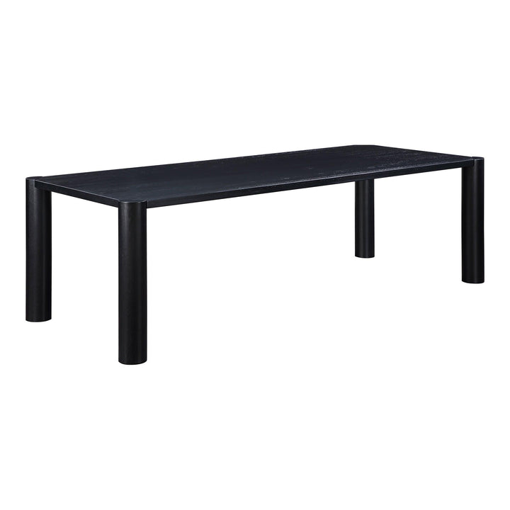 SwayLiving - Post Dining Table Large Oak Black - BC-1112-02-0 | SwayLiving