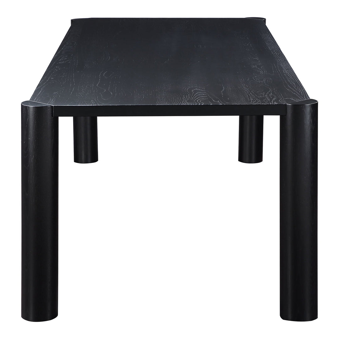 SwayLiving - Post Dining Table Large Oak Black - BC-1112-02-0 | SwayLiving
