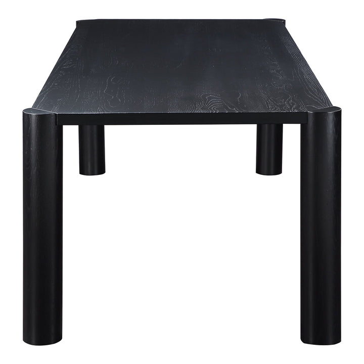 SwayLiving - Post Dining Table Large Oak Black - BC-1112-02-0 | SwayLiving
