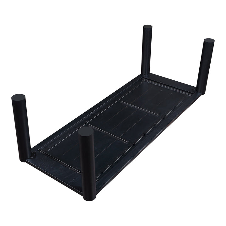 SwayLiving - Post Dining Table Large Oak Black - BC-1112-02-0 | SwayLiving