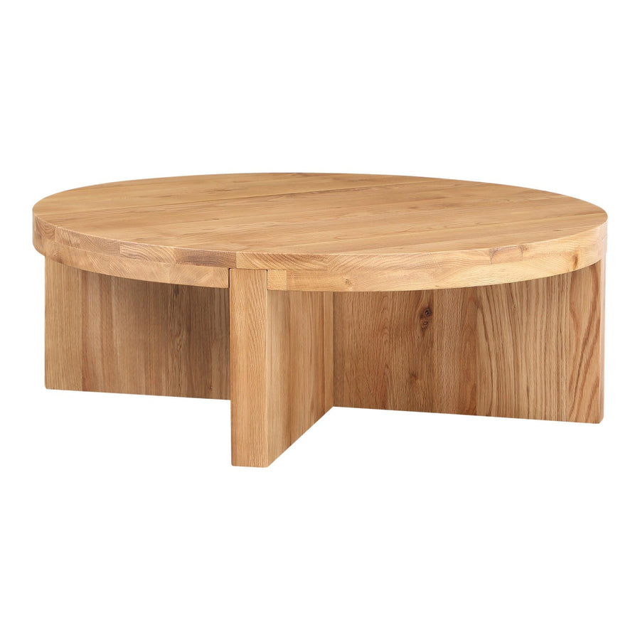 Folke Round Coffee Table Natural - SwayLiving