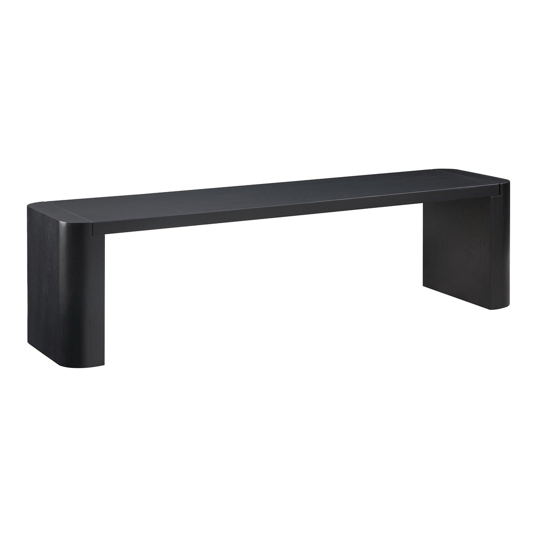SwayLiving - Post Dining Bench Small Black - BC-1120-02-0 | SwayLiving