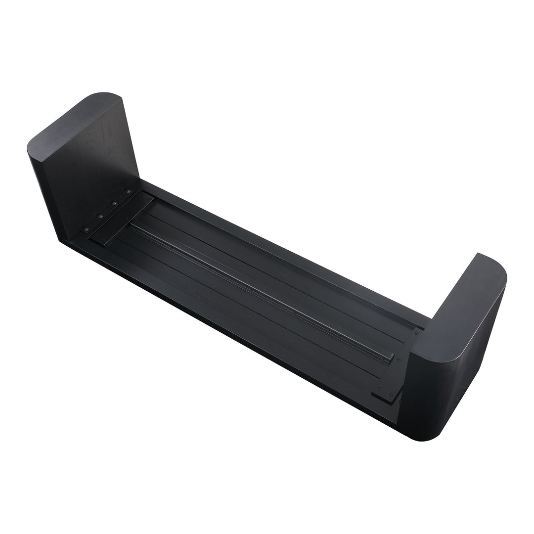 SwayLiving - Post Dining Bench Small Black - BC-1120-02-0 | SwayLiving