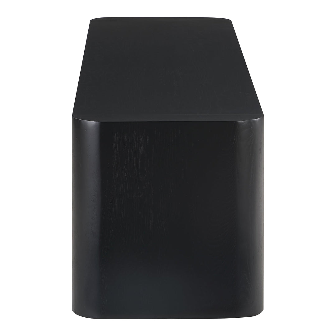 SwayLiving - Post Dining Bench Large Black - BC-1121-02-0 | SwayLiving