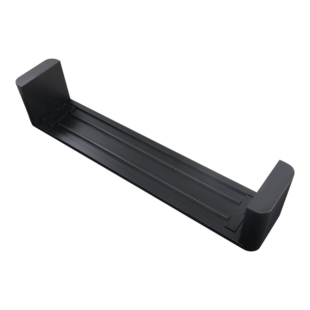 SwayLiving - Post Dining Bench Large Black - BC-1121-02-0 | SwayLiving