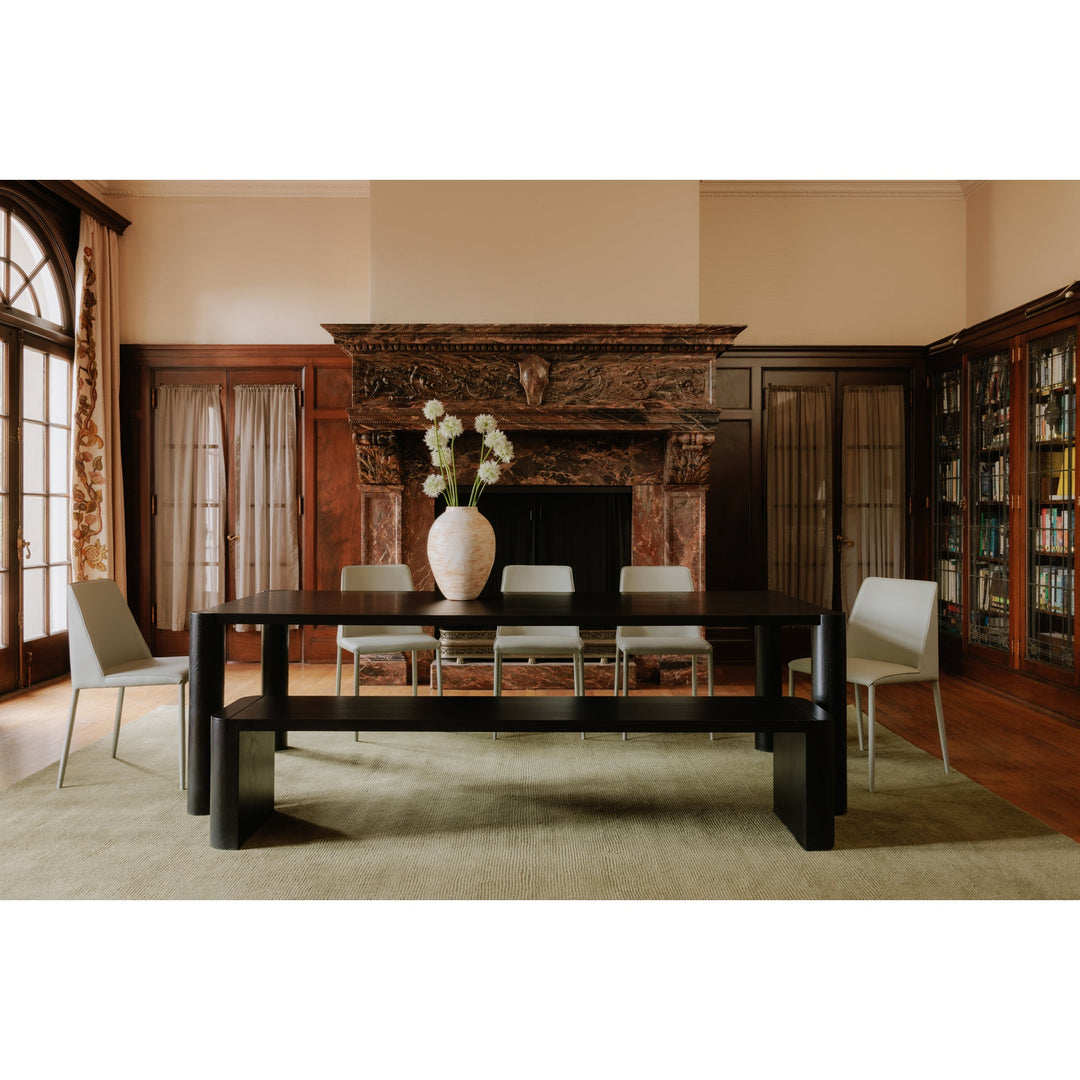 SwayLiving - Post Dining Bench Large Black - BC-1121-02-0 | SwayLiving
