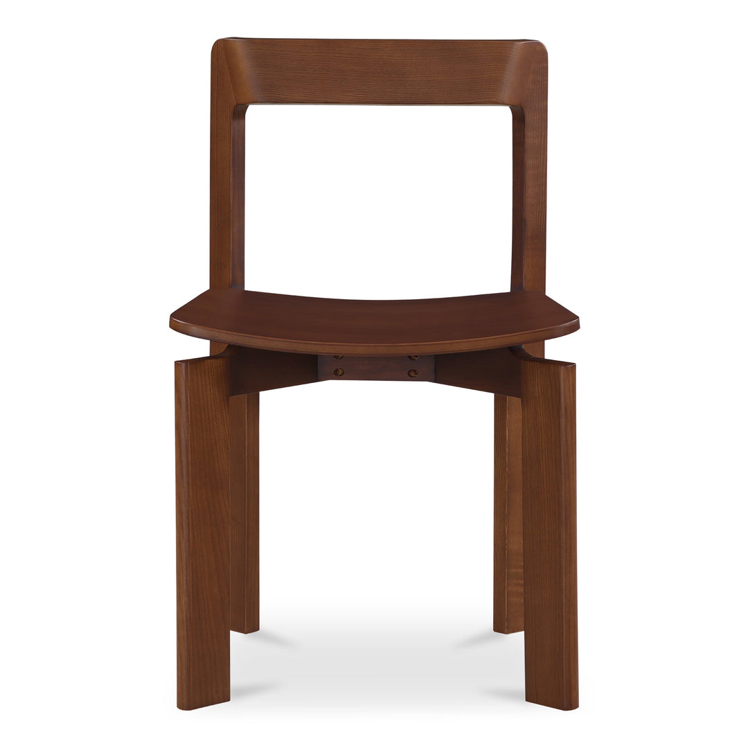 SwayLiving - Daifuku Dining Chair Walnut Stained Ash - Set of 2 - BC-1128-20 | SwayLiving