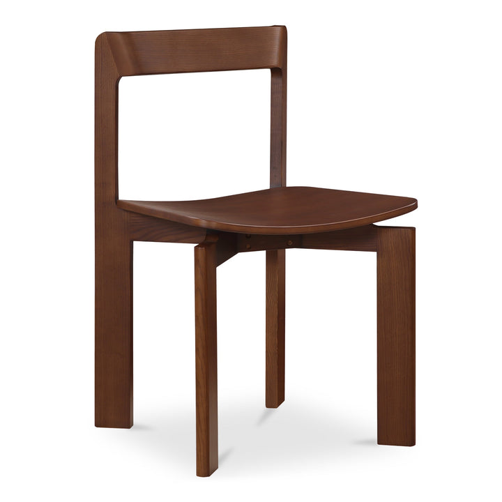 SwayLiving - Daifuku Dining Chair Walnut Stained Ash - Set of 2 - BC-1128-20 | SwayLiving