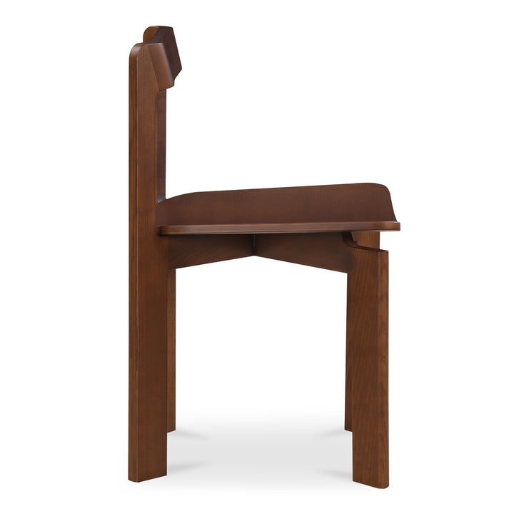 SwayLiving - Daifuku Dining Chair Walnut Stained Ash - Set of 2 - BC-1128-20 | SwayLiving