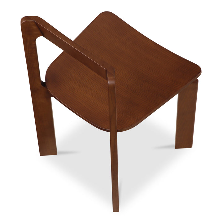 SwayLiving - Daifuku Dining Chair Walnut Stained Ash - Set of 2 - BC-1128-20 | SwayLiving