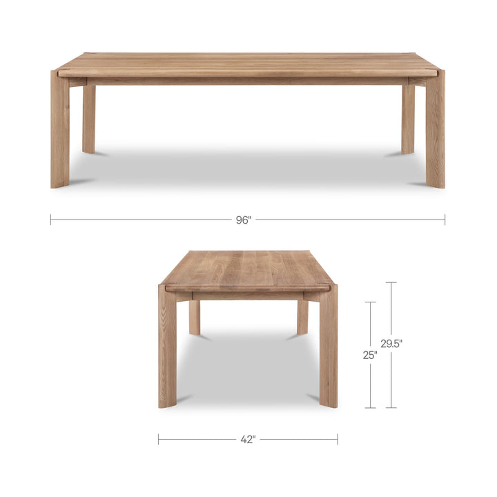 Daifuku Dining Table Large Walnut Stained Ash
