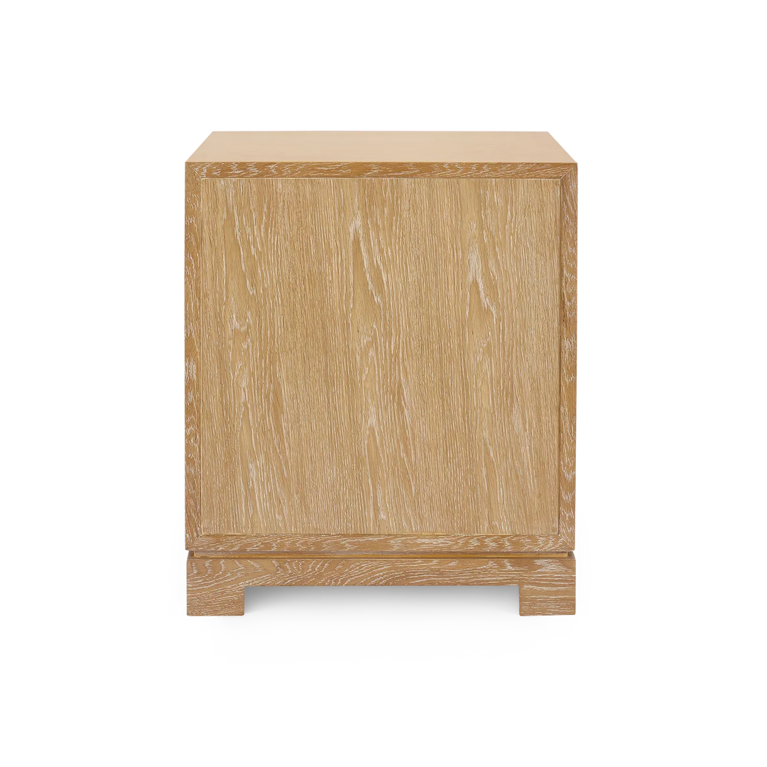 SwayLiving Berkeley 3-Drawer Side Table w/ Antique Brass Pull ACCENT TABLES