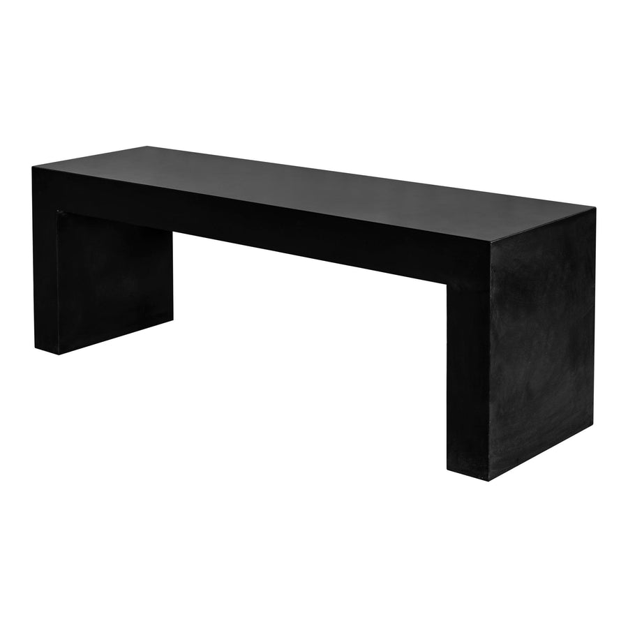 Lazarus Outdoor Bench Black - SwayLiving