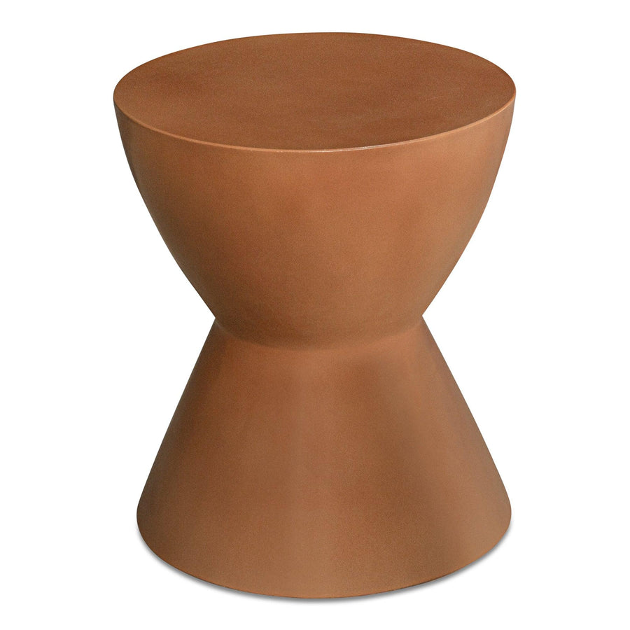 Hourglass Outdoor Stool Terracotta - SwayLiving